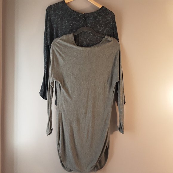 🌞 Aritizia Wilfred 2 x La Riviere Open Back Tops Grey and Black Size XS - Picture 1 of 16